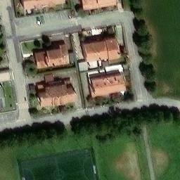 Sand Volleyball Court — aerial view