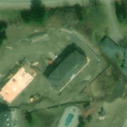Muskoka Lakes Township Beach Volleyball Court — aerial view