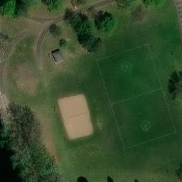 Mahtomedi Beach Volleyball Court — aerial view