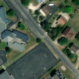 Volleyball Court near Meyssac — aerial view