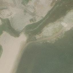 Sand Volleyball Court in Alpena, MI — aerial view