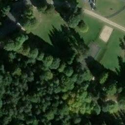 Sand Volleyball Court — aerial view