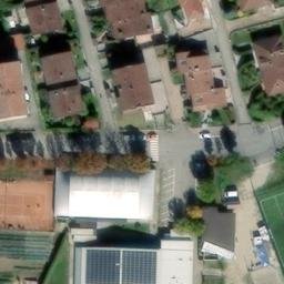 Volleyball Court near Castelnuovo Don Bosco — aerial view