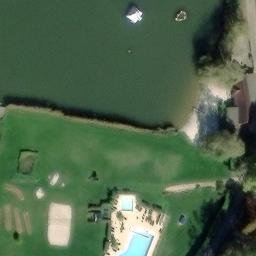 Sand Volleyball Court — aerial view