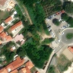 Sand Volleyball Court — aerial view