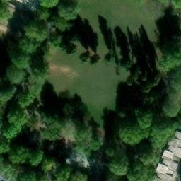 Sand Volleyball Court — aerial view