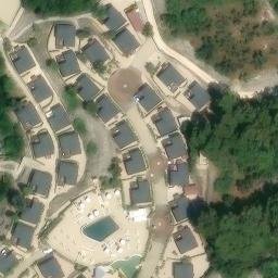 Sand Volleyball Court — aerial view