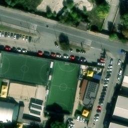 Sand Volleyball Court — aerial view