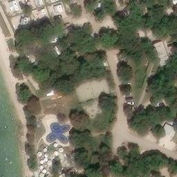 Sand Volleyball Court — aerial view