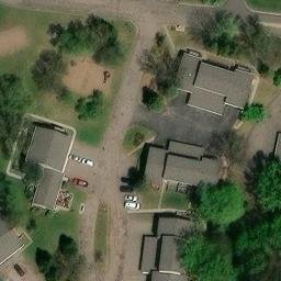 Oakdale Beach Volleyball Court #3 — aerial view