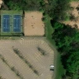 Sand Volleyball Court in Plymouth, MN — aerial view