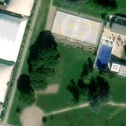 Sand Volleyball Court — aerial view