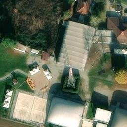 Sand Volleyball Court — aerial view