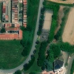Sand Volleyball Court — aerial view