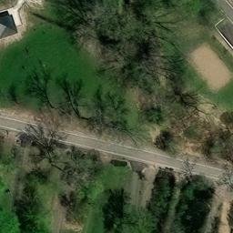 Medicine Lake Beach Volleyball Court — aerial view