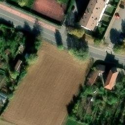 Volleyball Court near Orbassano — aerial view