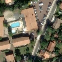 Volleyball Court near Lacanau — aerial view