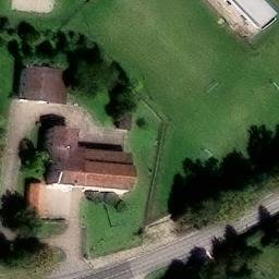 Sand Volleyball Court — aerial view