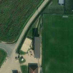 Sand Volleyball Court — aerial view