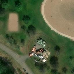 Lake Elmo Beach Volleyball Court #1 — aerial view