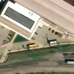 Sand Volleyball Court in Minneapolis, MN — aerial view