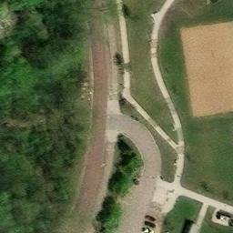 Sand Volleyball Court in Minneapolis, MN — aerial view