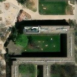 University Beach Volleyball Court #1 — aerial view