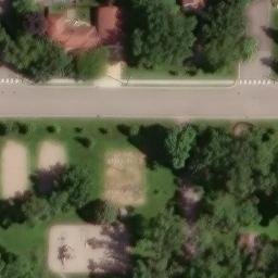 Winsted Beach Volleyball Court #1 — aerial view