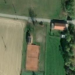Sand Volleyball Court — aerial view