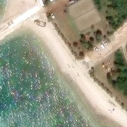 Sand Volleyball Court — aerial view