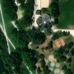 Sand Volleyball Court — aerial view