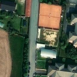 Sand Volleyball Court — aerial view
