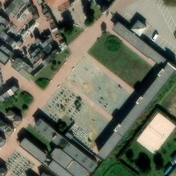Sand Volleyball Court — aerial view