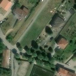 Sand Volleyball Court — aerial view