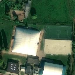Sand Volleyball Court — aerial view
