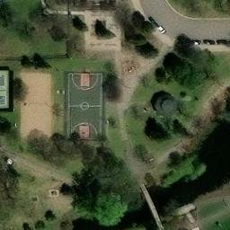 Wolfe Park Beach Volleyball Court — aerial view