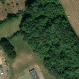 Volleyball Court near Saint-Félix-de-Villadeix — aerial view