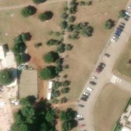 Sand Volleyball Court — aerial view