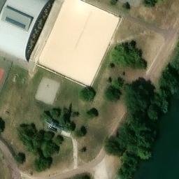 Sand Volleyball Court — aerial view