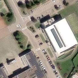Sand Volleyball Court — aerial view
