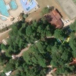 Sand Volleyball Court — aerial view