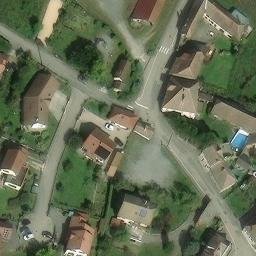 Volleyball Court near Treffort — aerial view