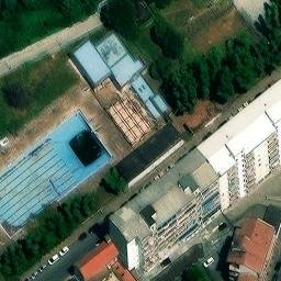 Sand Volleyball Court — aerial view