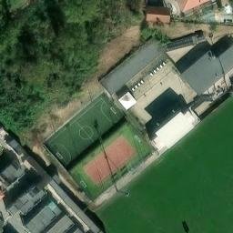 Sand Volleyball Court — aerial view