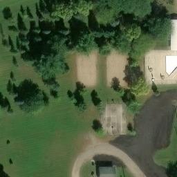 Silver Lake Beach Volleyball Court #3 — aerial view
