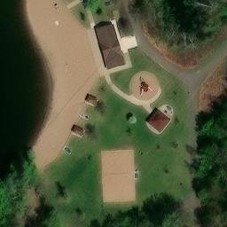 Woodbury Beach Volleyball Court #2 — aerial view