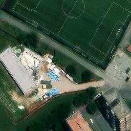 Volleyball Court near Alessandria — aerial view