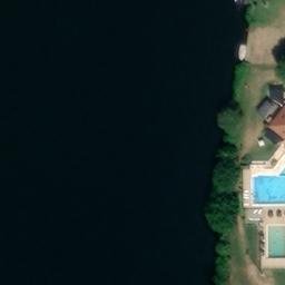 Terrain de beach-volley — aerial view