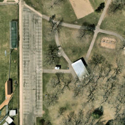 South Saint Paul Beach Volleyball Court — aerial view