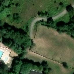 Sand Volleyball Court — aerial view